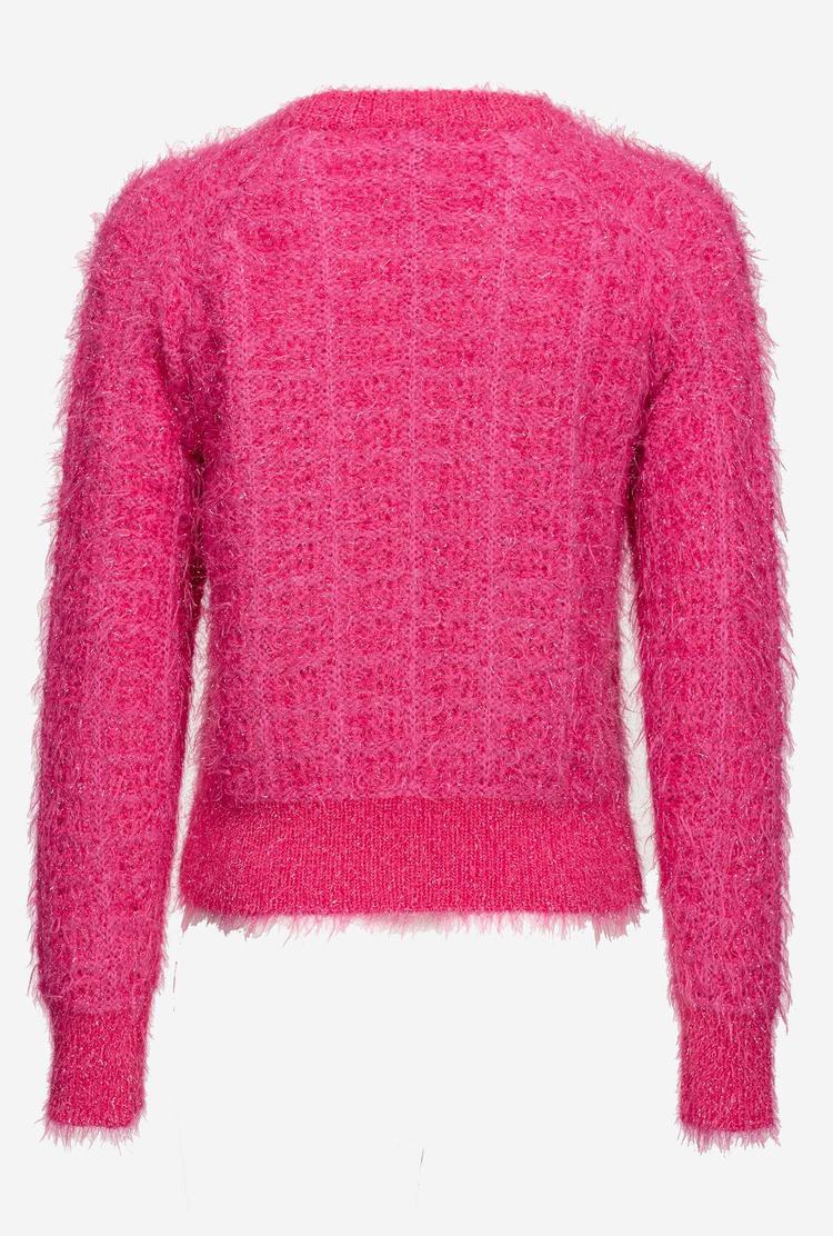 Women's Pinko Alpaca Blend Fluffy Pullover Red | Australia-51467399