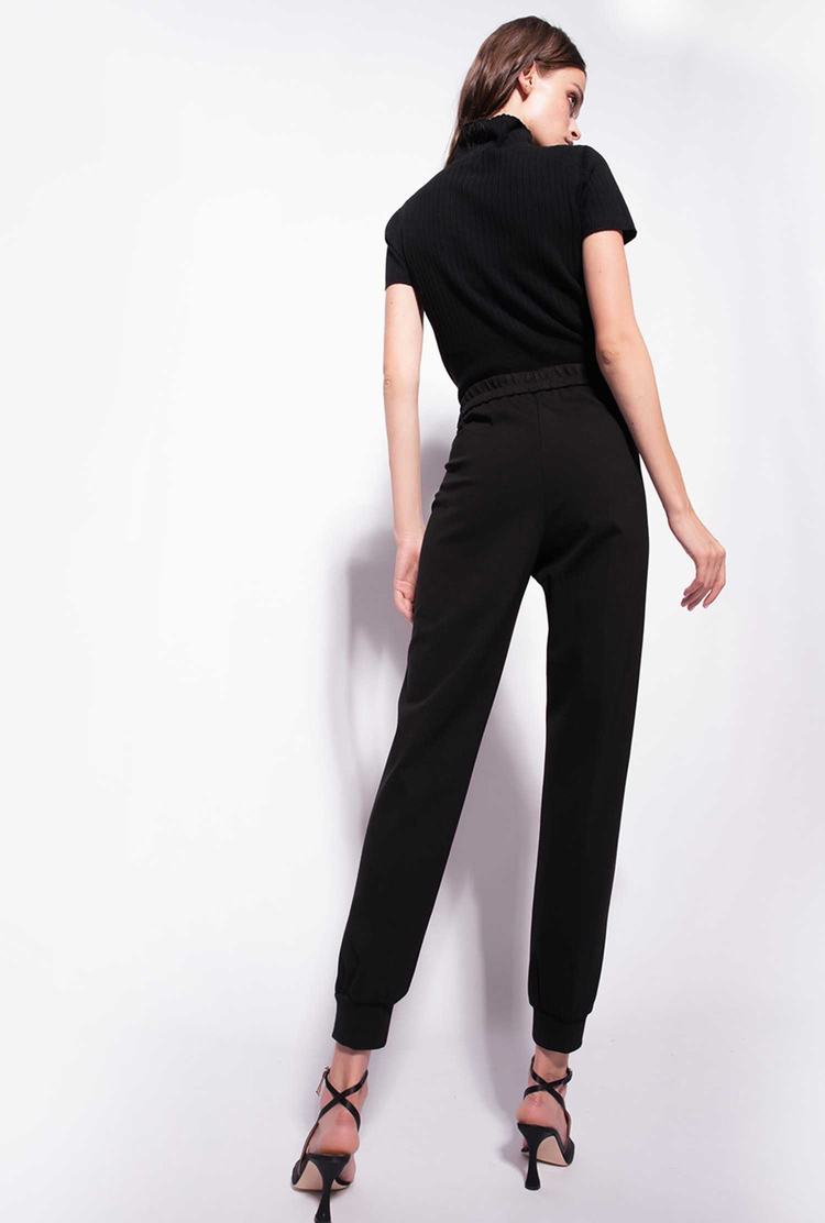 Women's Pinko Ankle Cuffs Pants Black | Australia-97602839