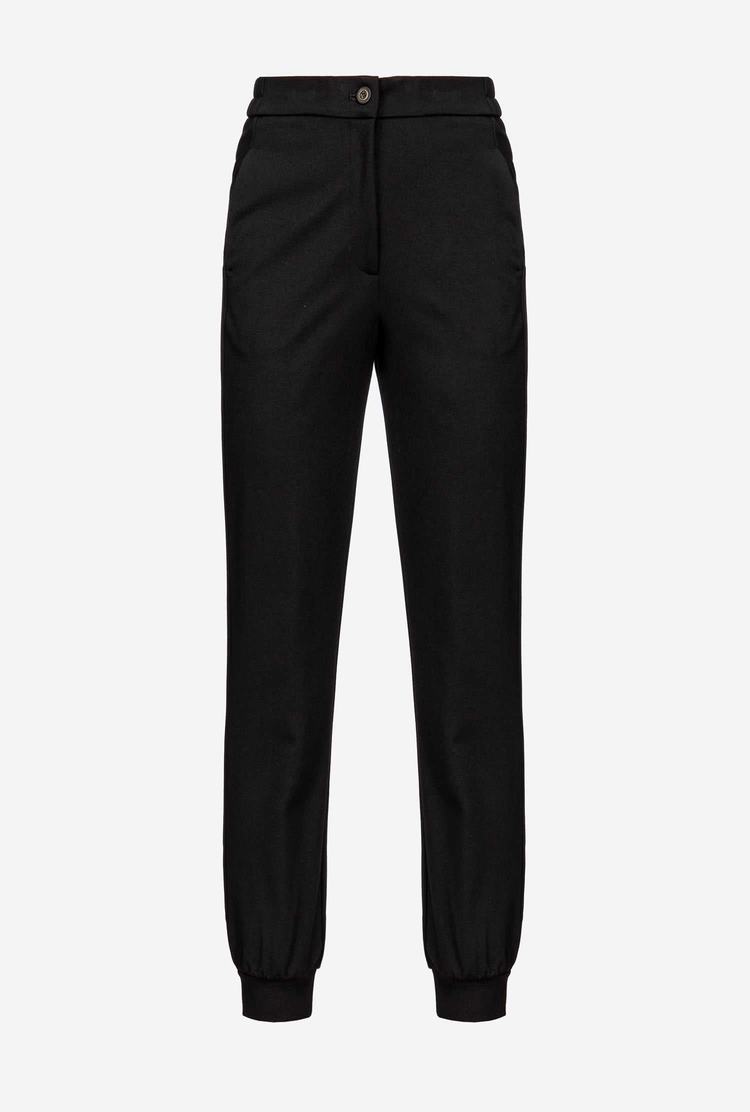 Women's Pinko Ankle Cuffs Pants Black | Australia-97602839