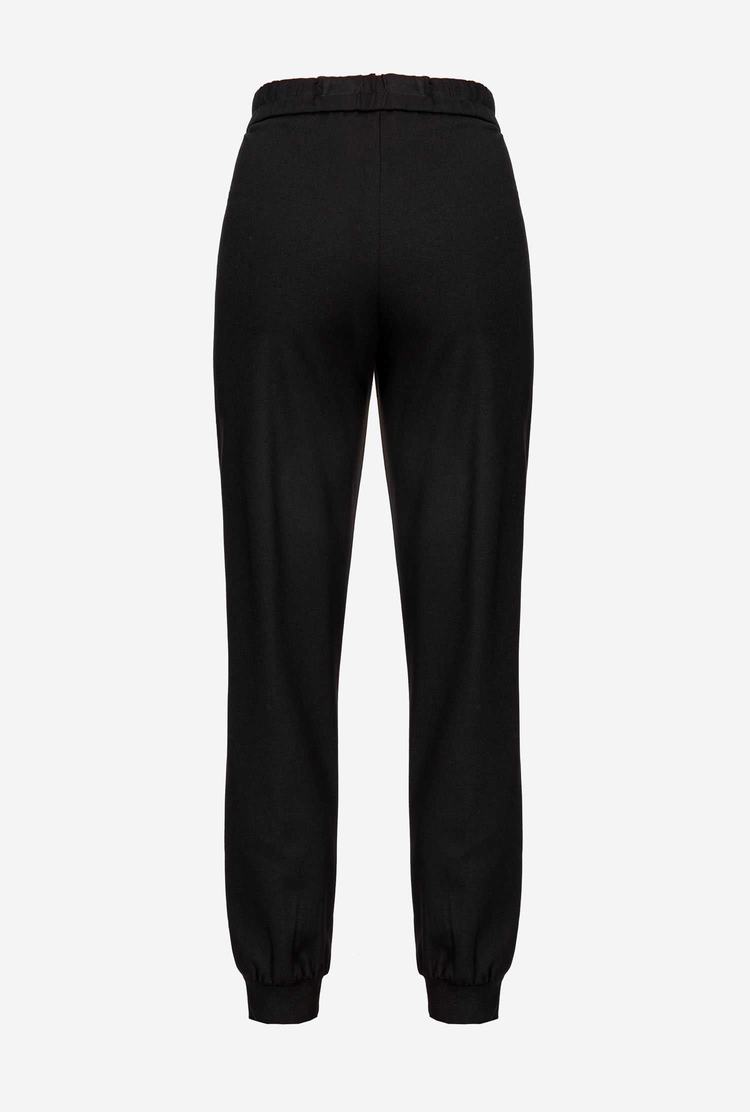 Women's Pinko Ankle Cuffs Pants Black | Australia-97602839