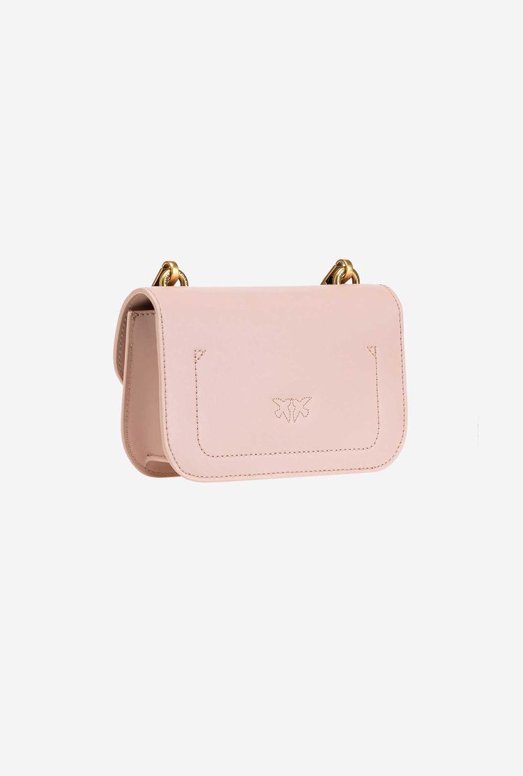 Women's Pinko Baby Love Bag Bell Simply Crossbody Bags Pink Gold | Australia-96234809