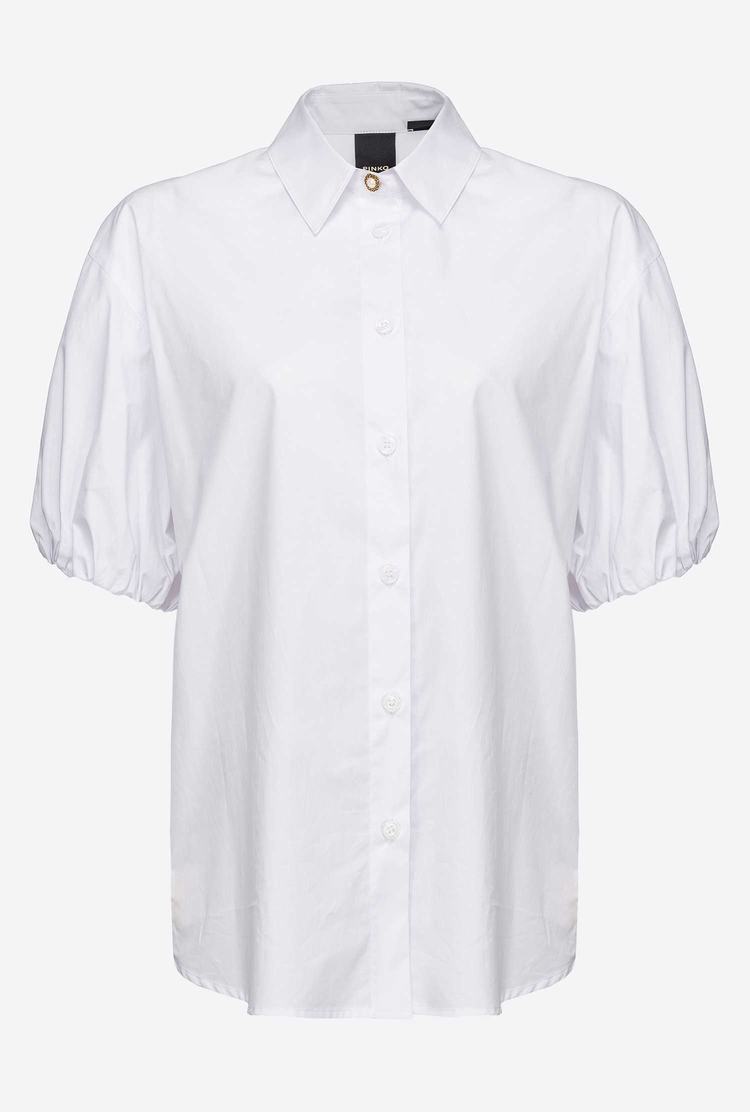 Women's Pinko Balloon Shirts White | Australia-87645109