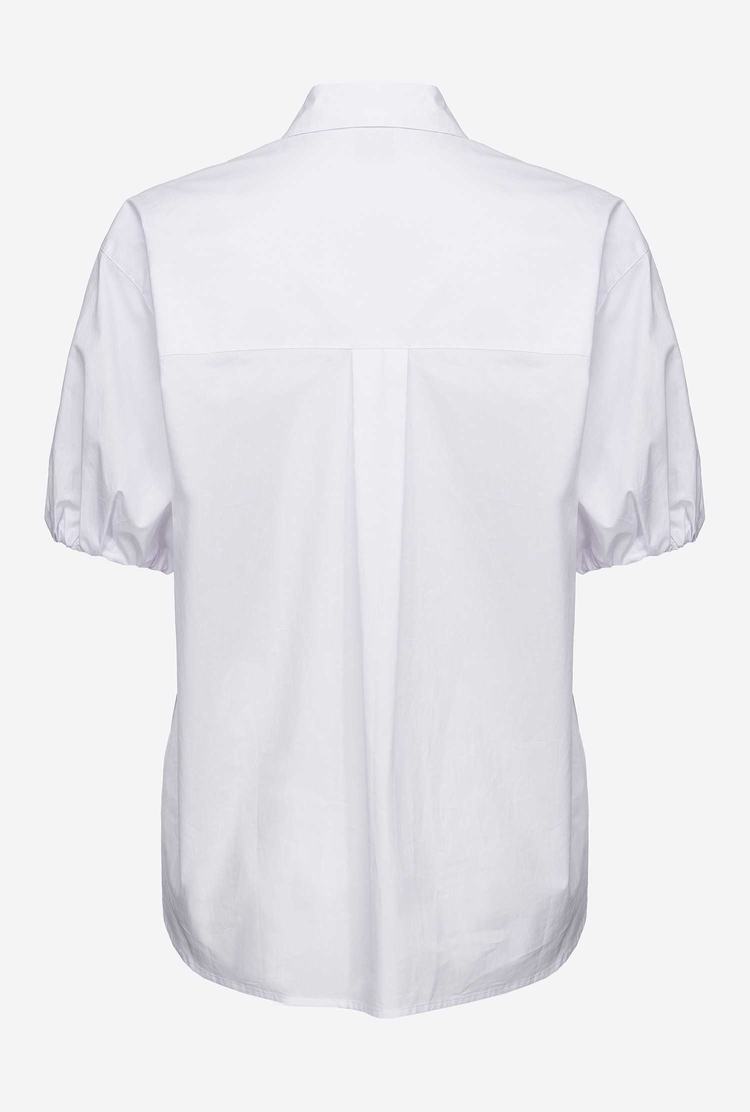 Women's Pinko Balloon Shirts White | Australia-87645109