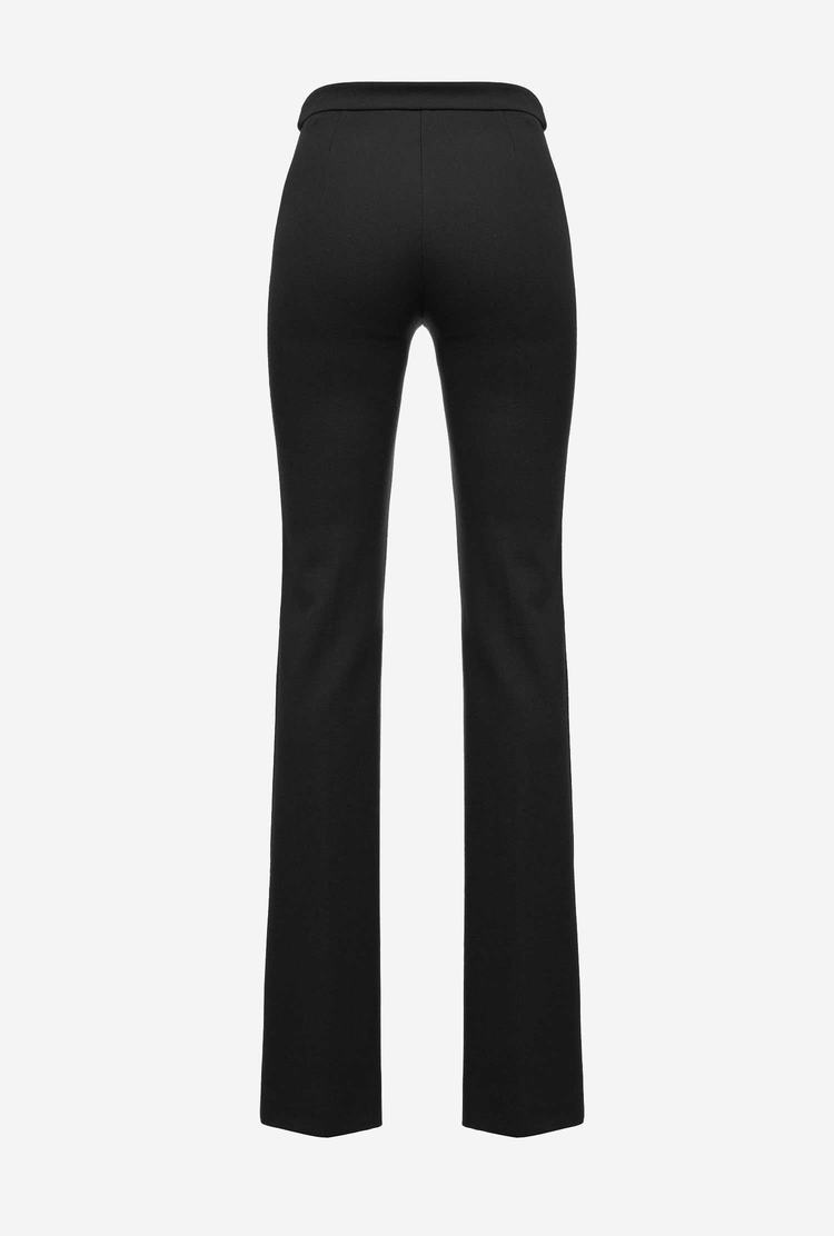 Women's Pinko Buttons Pants Black | Australia-97143509