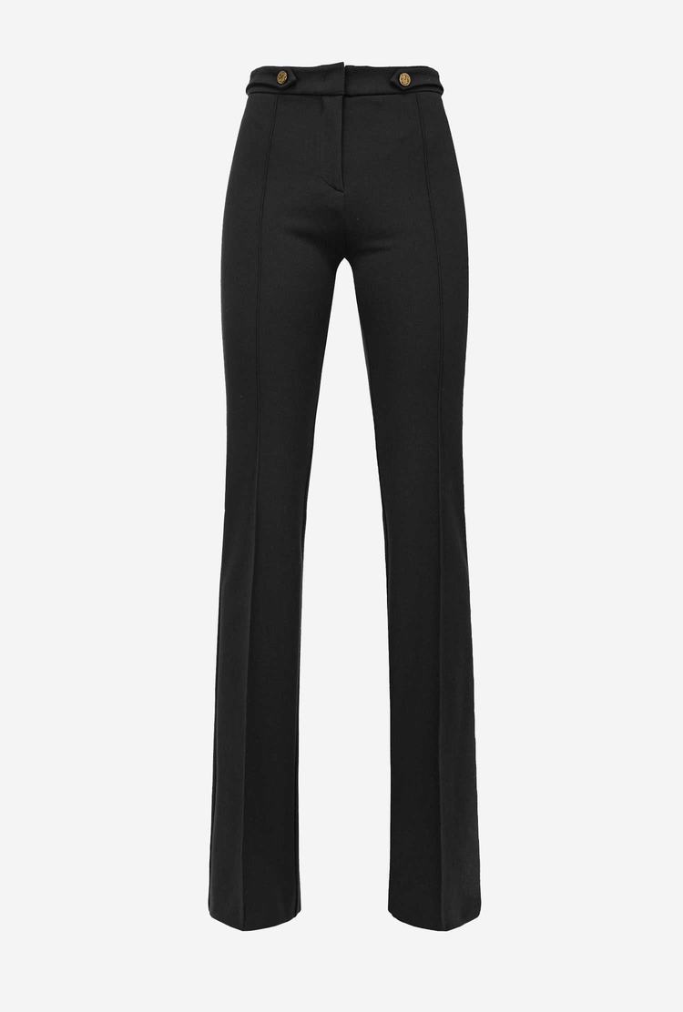 Women\'s Pinko Buttons Pants Black | Australia-97143509