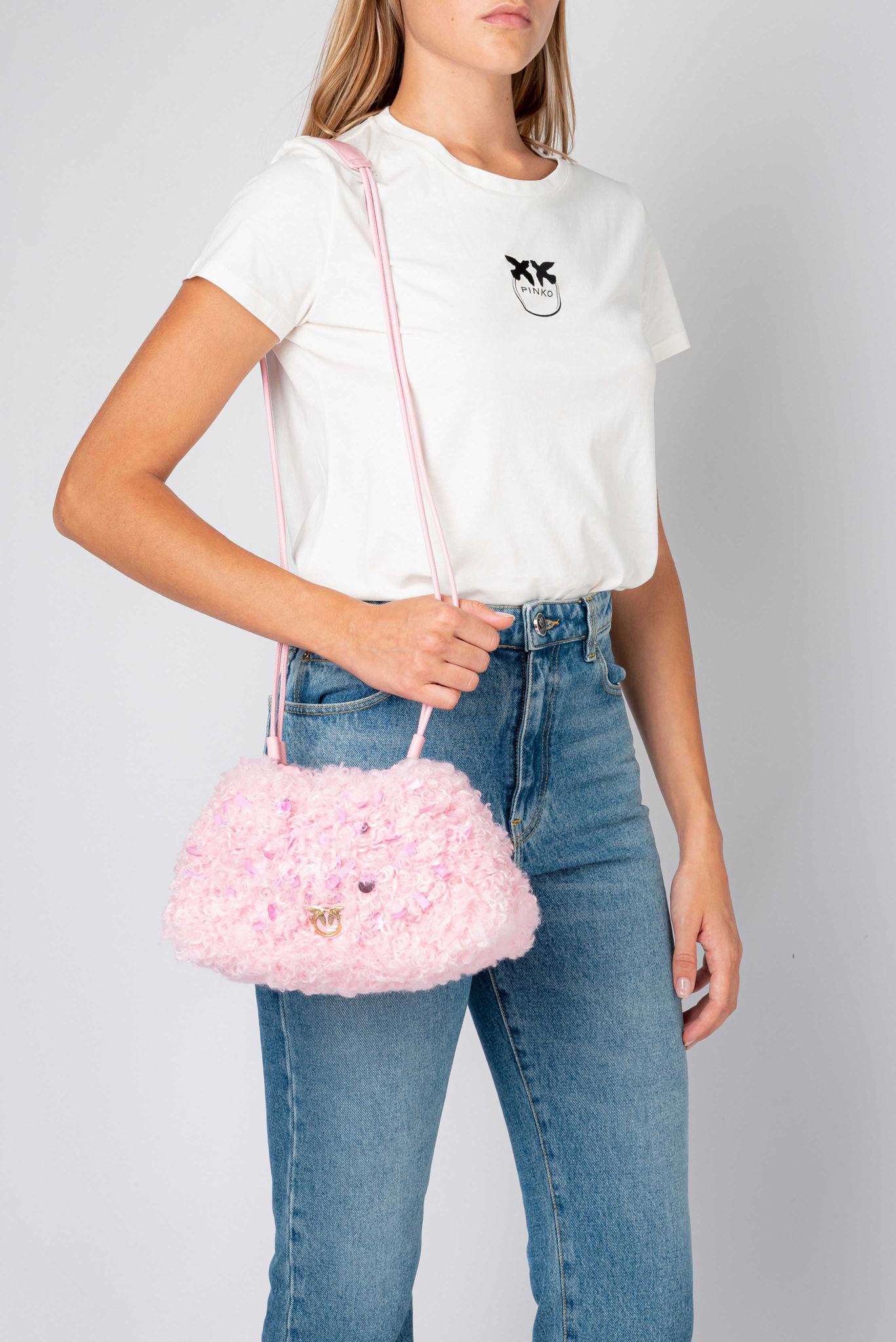 Pinko discount fur bag