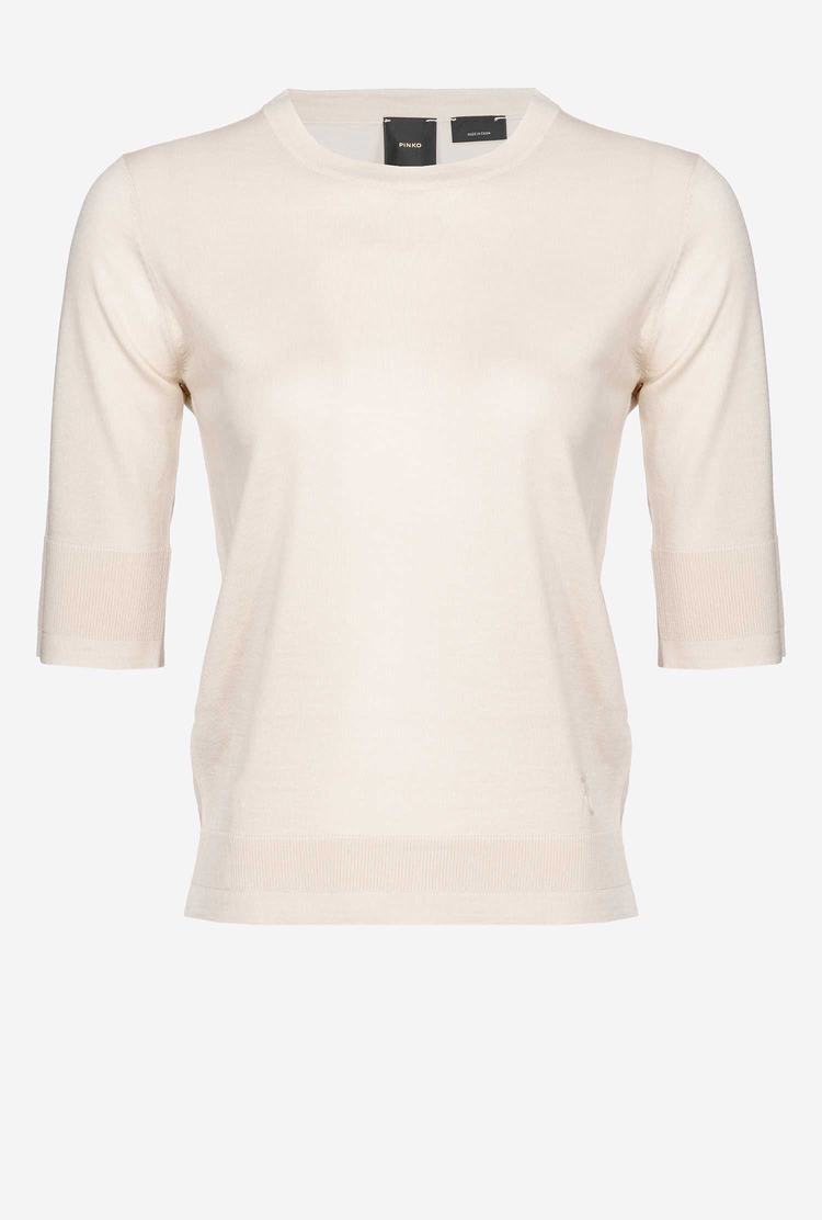 Women's Pinko Colour-block Sweaters Beige | Australia-36874909