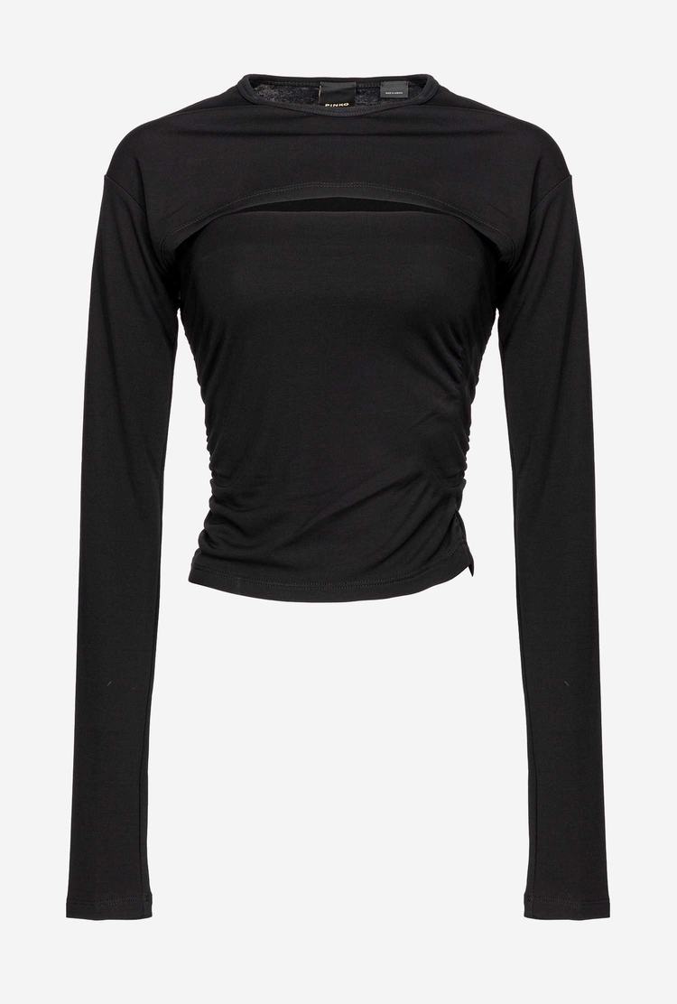 Women's Pinko Cut-out Sweaters Black | Australia-20856139