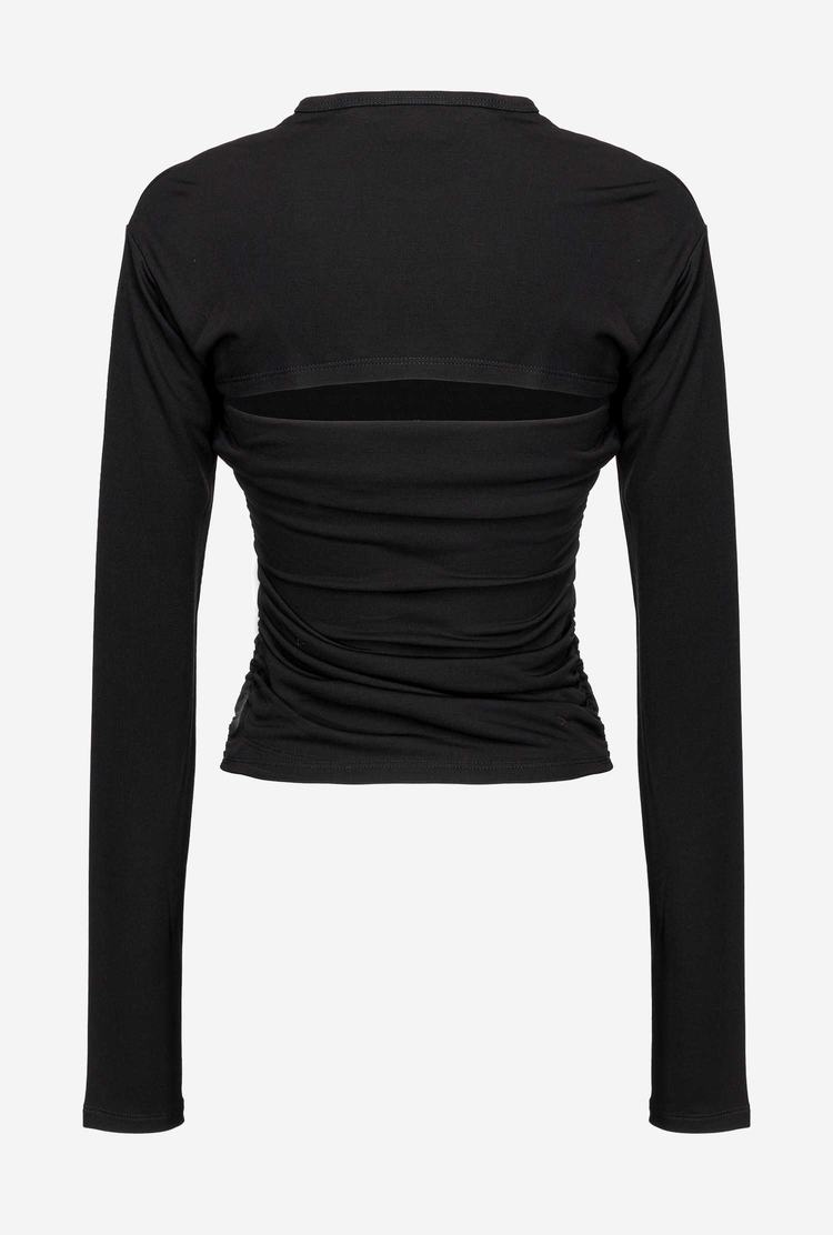 Women's Pinko Cut-out Sweaters Black | Australia-20856139