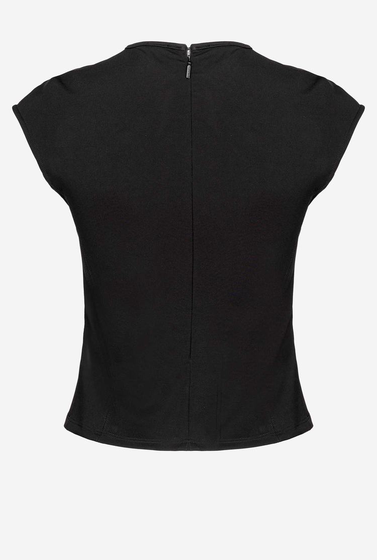 Women's Pinko Cut-out Tanks Black | Australia-06238199