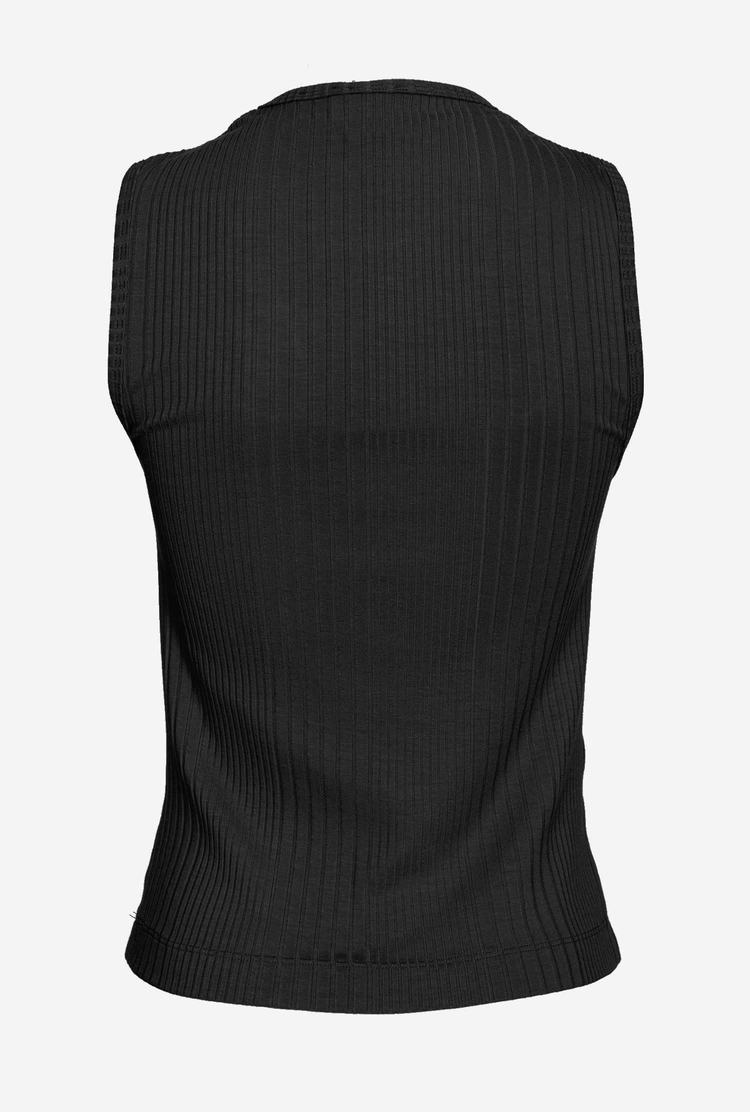 Women's Pinko Cut-out Tanks Black | Australia-26873419