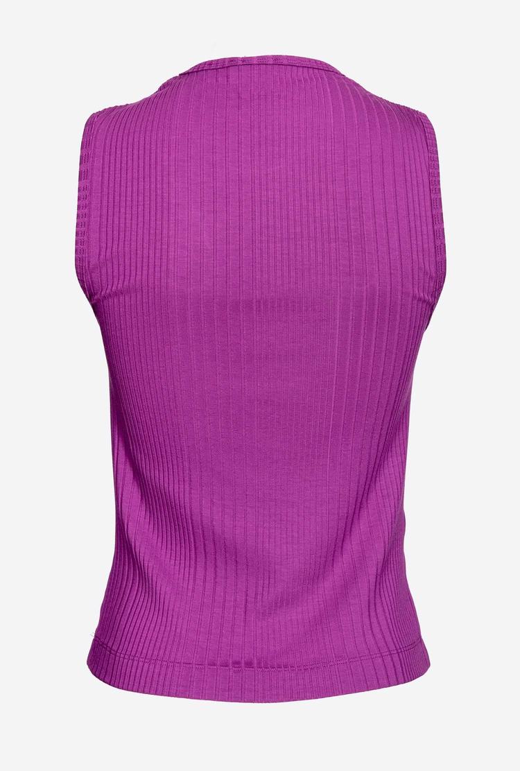 Women's Pinko Cut-out Tanks Purple | Australia-96483719