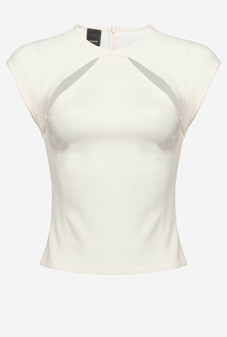 Women's Pinko Cut-out Tanks White | Australia-98146709