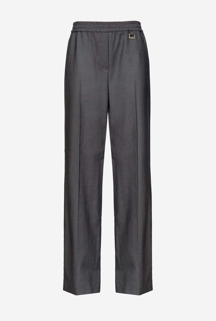 Women's Pinko Elastic Waist Pants Grey | Australia-45983129