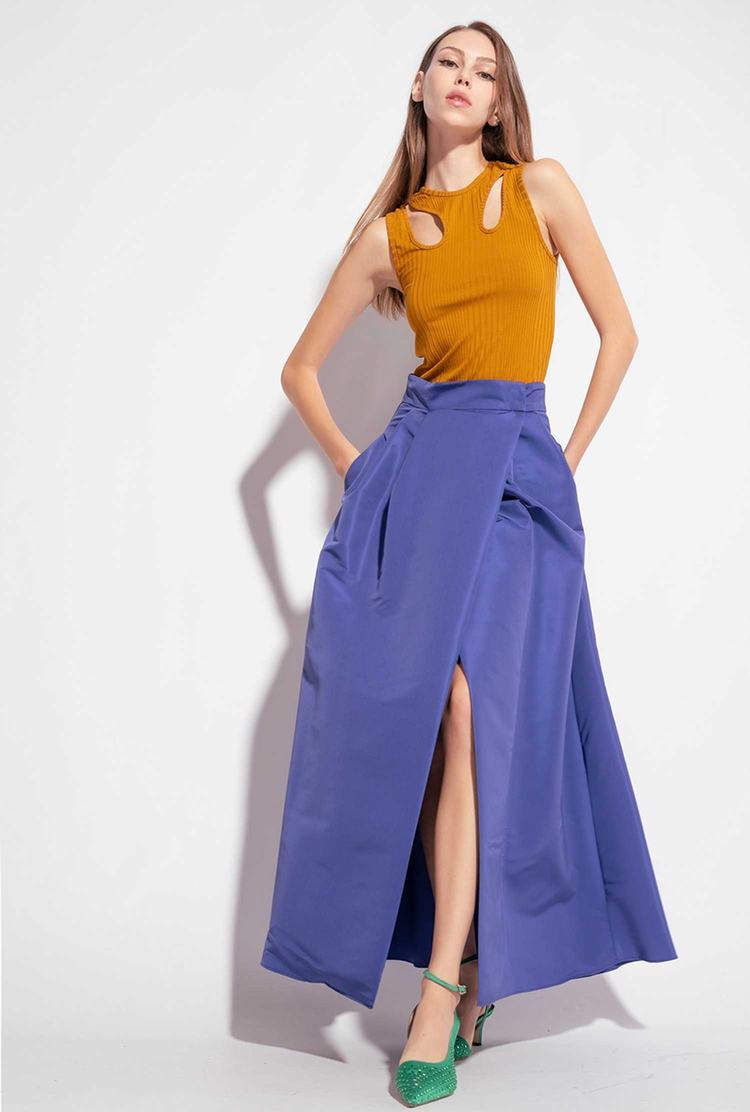 Women's Pinko Elegant Maxi Skirts Blue | Australia-93162479