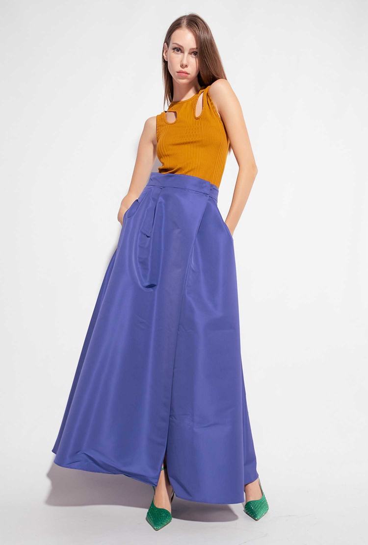 Women\'s Pinko Elegant Maxi Skirts Blue | Australia-93162479