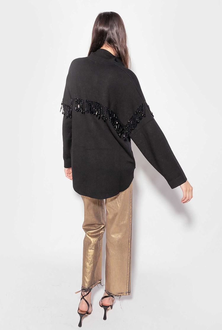 Women's Pinko Embellishment Jackets Black | Australia-13879249