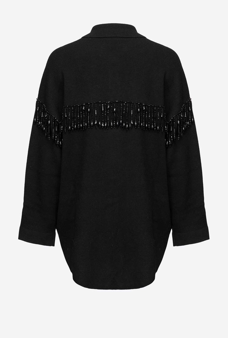 Women's Pinko Embellishment Jackets Black | Australia-13879249