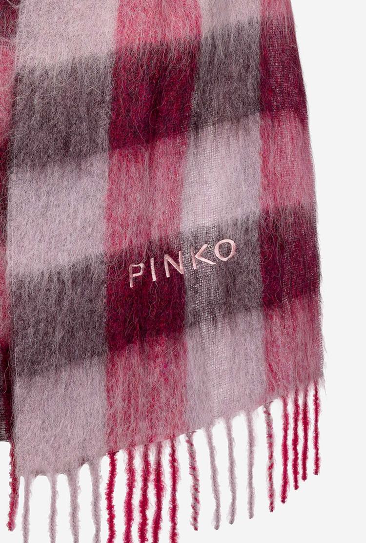 Women's Pinko Embroidery Scarves Multicolor Purple | Australia-82673199