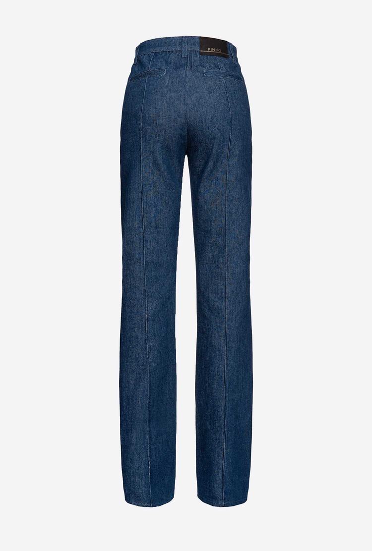 Women's Pinko Flared Flat-wash Denim Jeans Blue | Australia-31297459