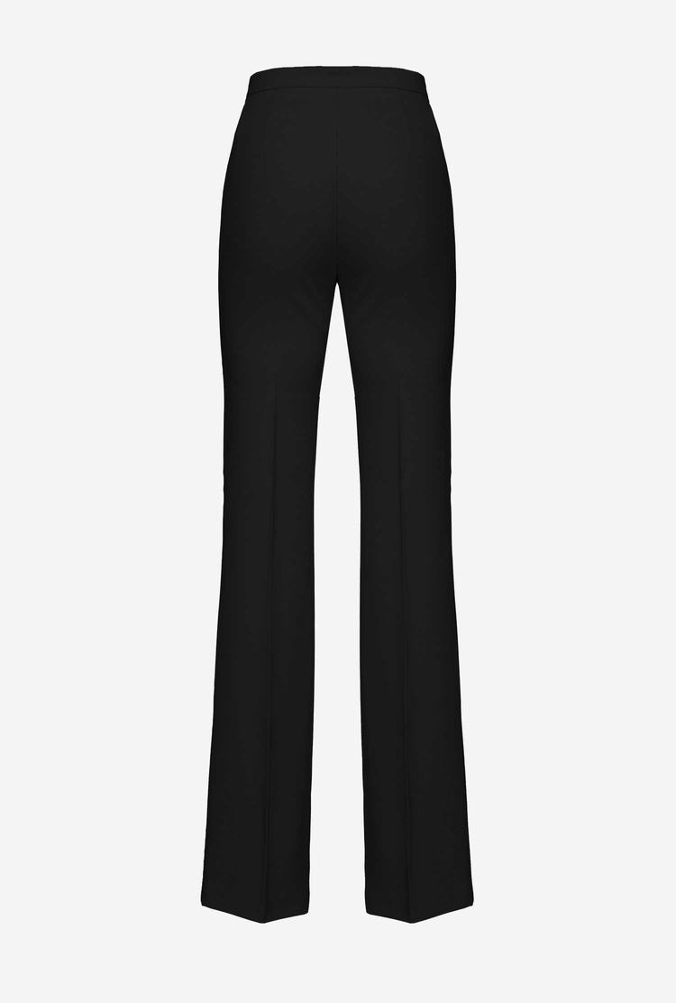 Women's Pinko Flared Stretch Pants Black | Australia-86129459