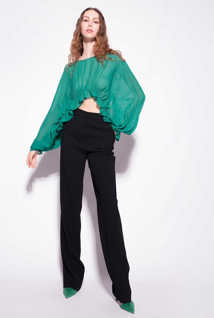 Women's Pinko Frills Jackets Turquoise | Australia-16390729