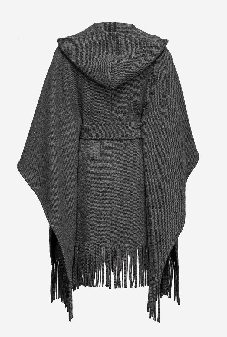 Women's Pinko Fringing Coats Grey | Australia-98756019