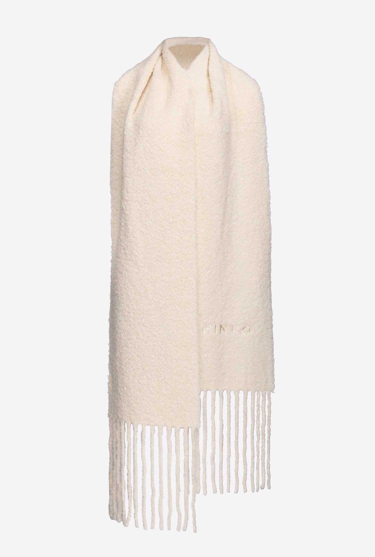 Women\'s Pinko Fringing Scarves Beige | Australia-74263599