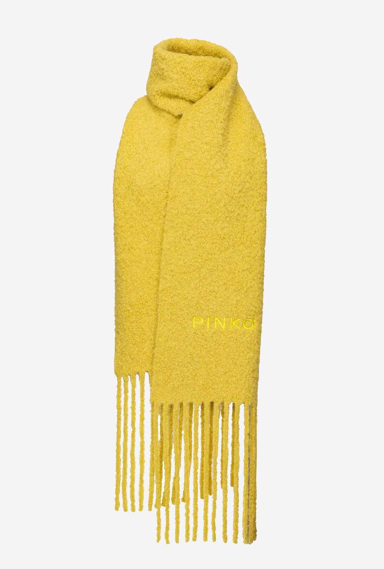 Women\'s Pinko Fringing Scarves Yellow | Australia-71806439