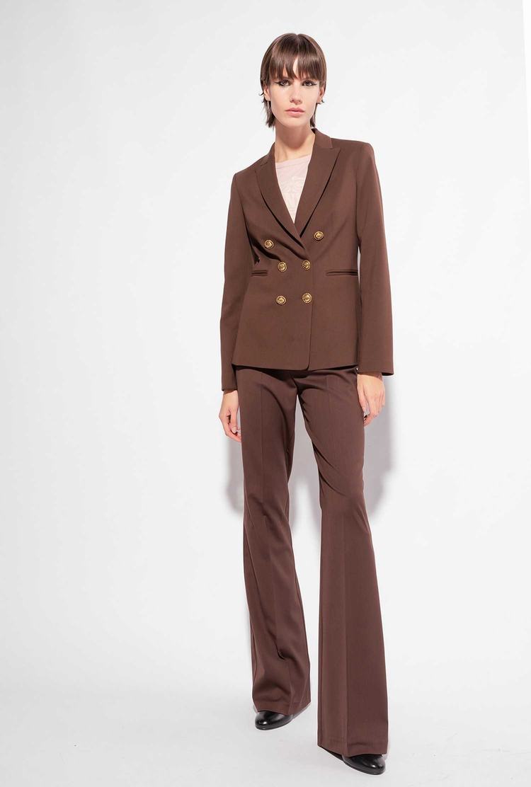 Women's Pinko Jewel Buttons Blazers Dark Brown | Australia-31208799