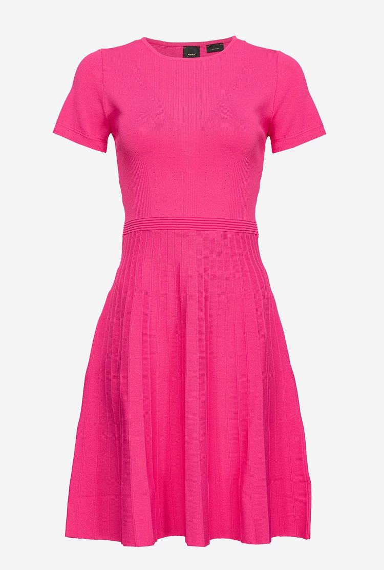 Women's Pinko Knit Mini Dress Pink | Australia-15890349