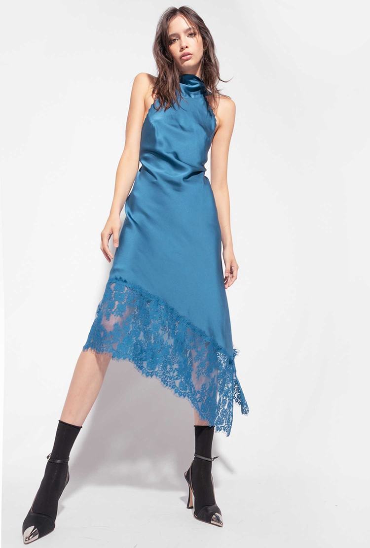 Women's Pinko Lace Dress Blue | Australia-10596239