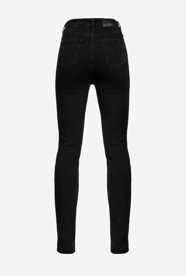 Women's Pinko Lace Jeans Black | Australia-50162899