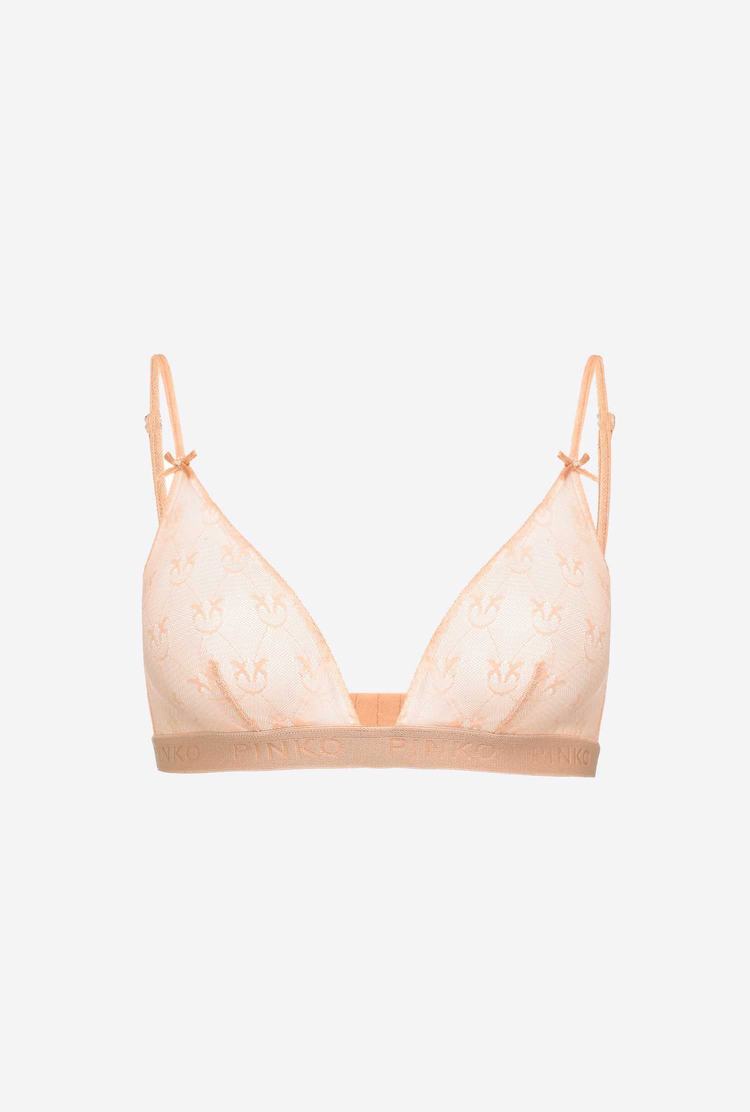 Women's Pinko Lace Triangle Bra Lingerie Pink | Australia-85190279