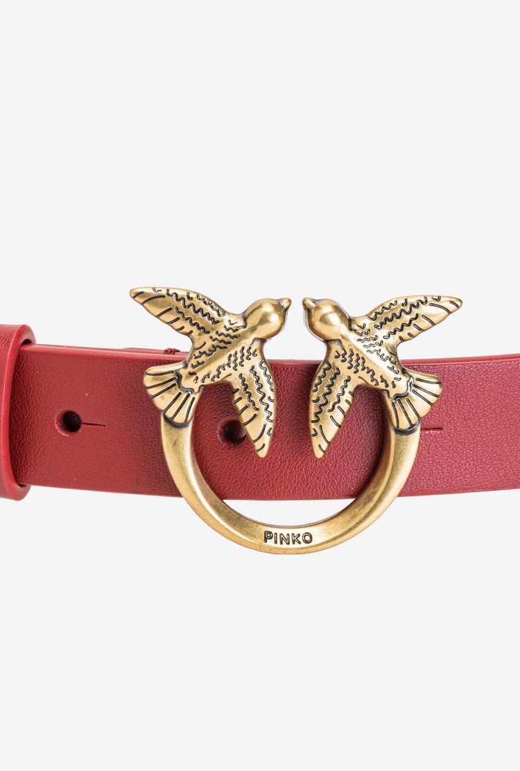 Women's Pinko Large Chain Belts Red Gold | Australia-70485129