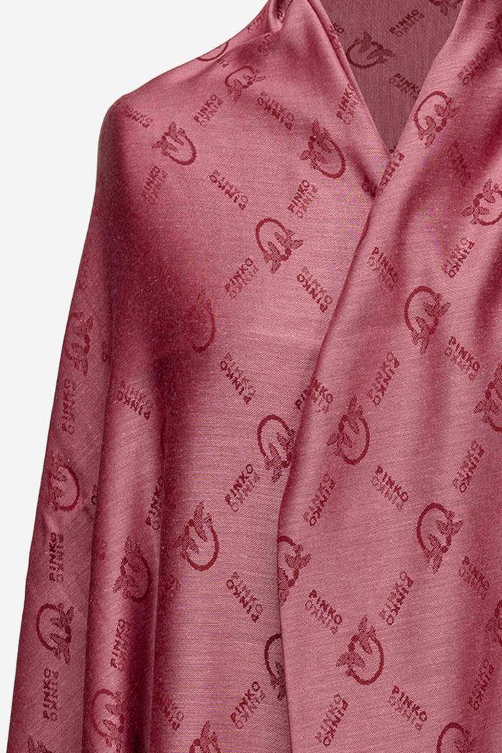 Women's Pinko Large Monogram Scarves Fuchsia/Purple | Australia-46581039