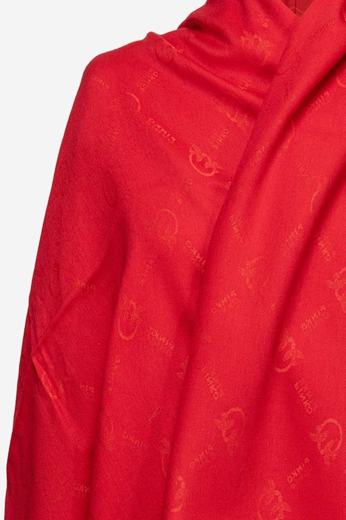 Women's Pinko Large Monogram Scarves Orange/Red | Australia-81256979