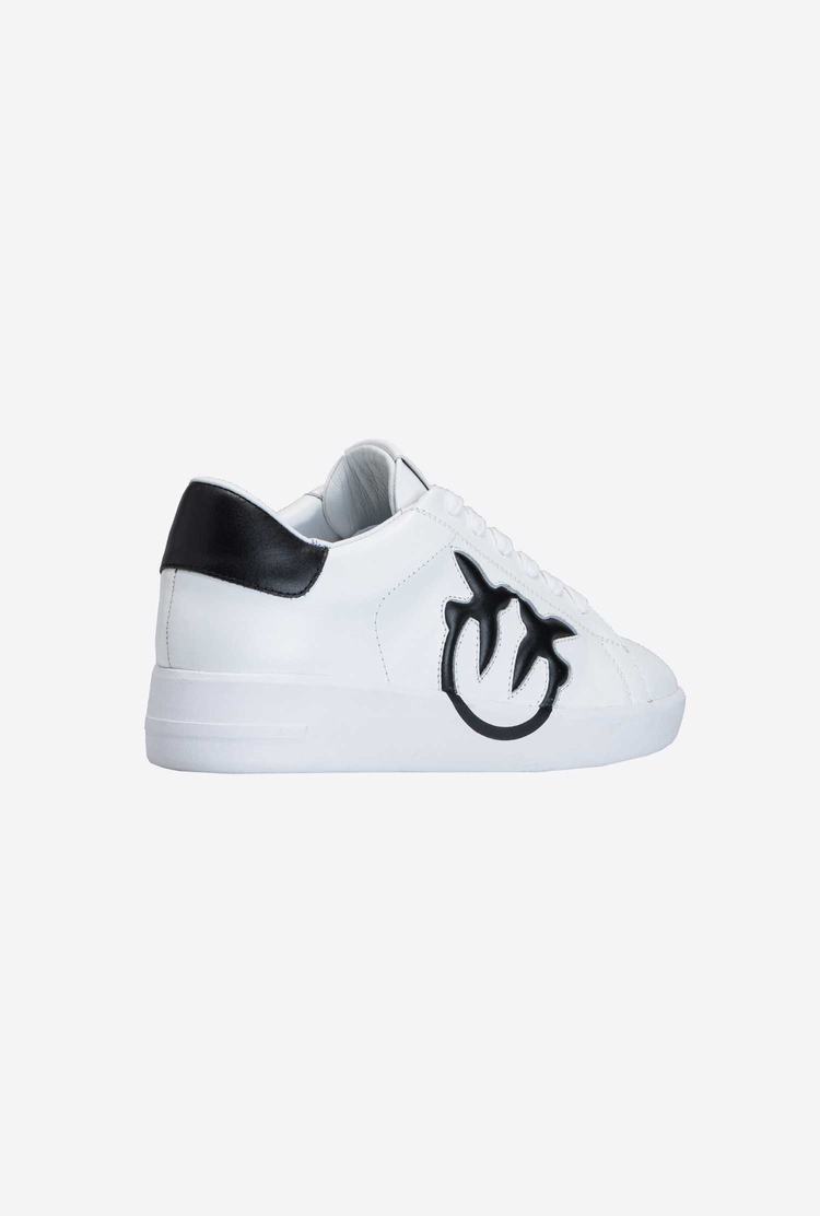 Women's Pinko Logo Sneakers White/Black | Australia-36295719