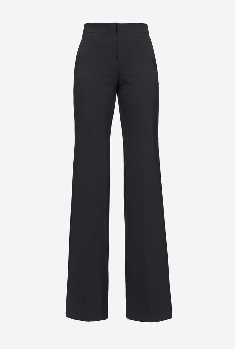 Women's Pinko Loose-fitting Cady Pants Black | Australia-69572419