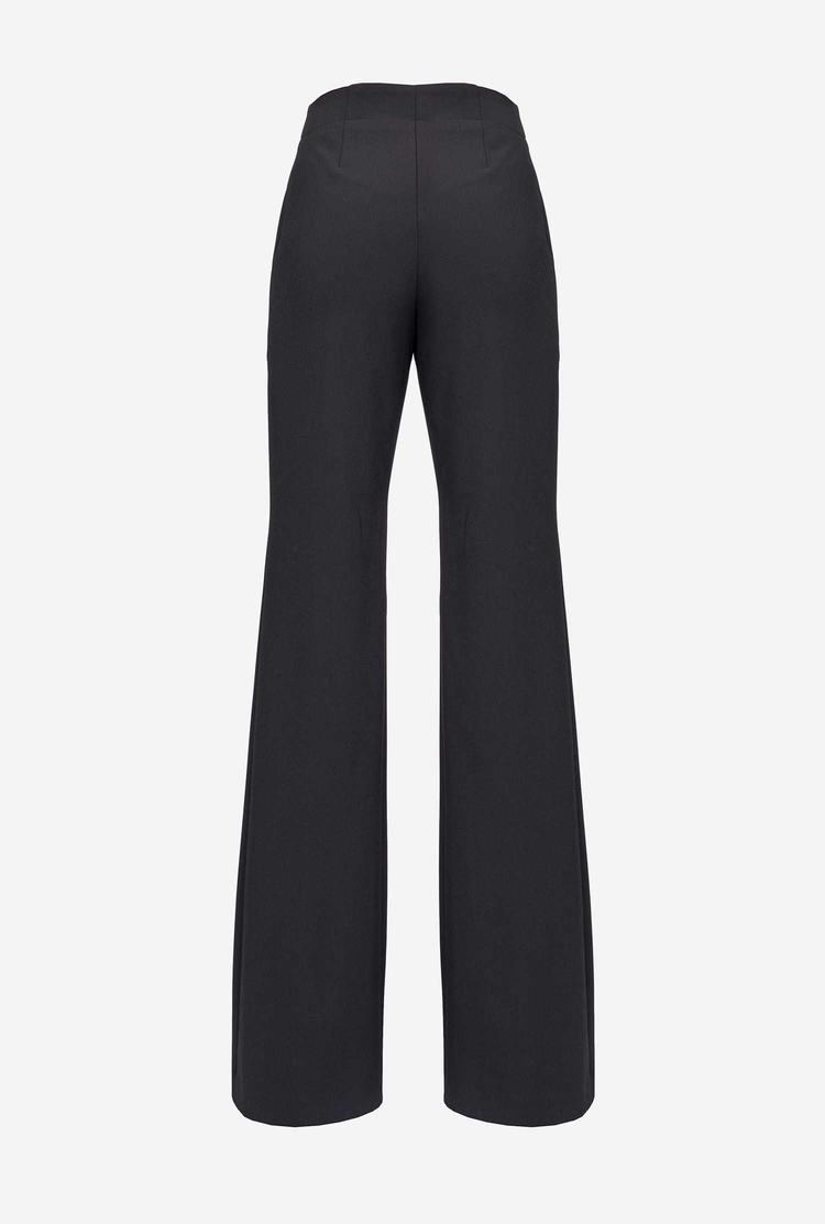 Women's Pinko Loose-fitting Cady Pants Black | Australia-69572419