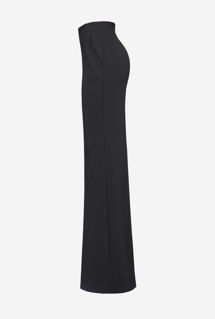 Women's Pinko Loose-fitting Cady Pants Black | Australia-69572419