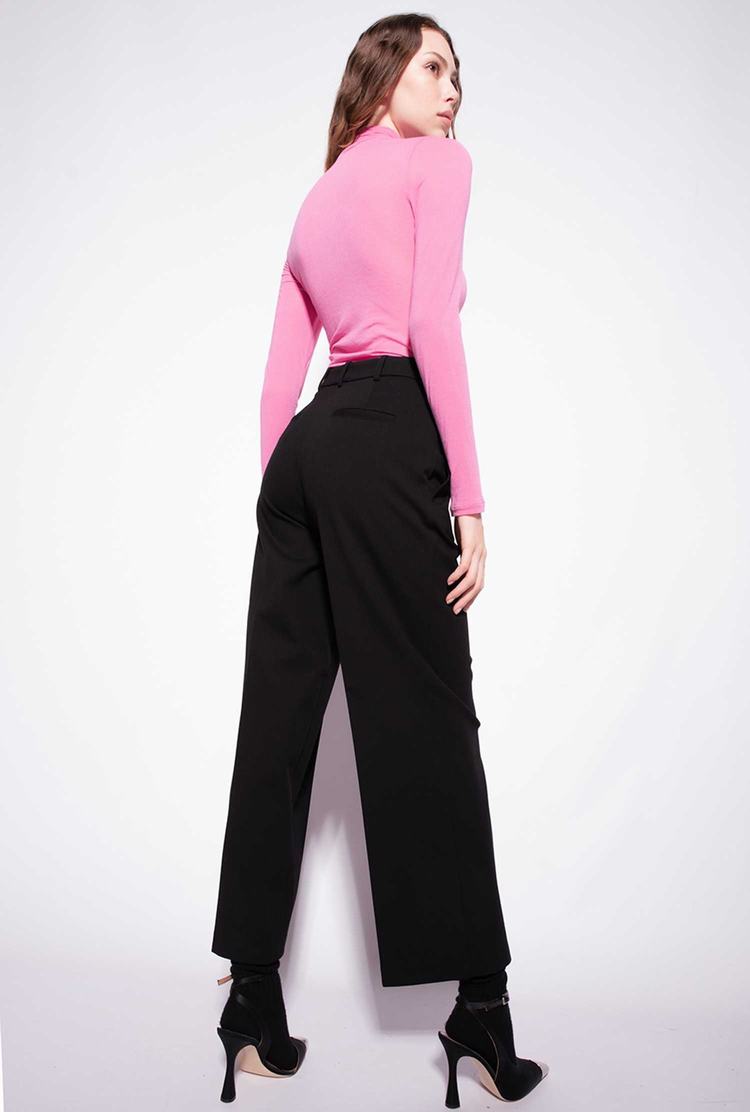 Women's Pinko Loose-fitting Stretch Pants Black | Australia-62910589