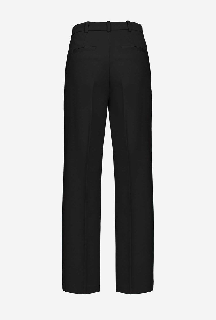 Women's Pinko Loose-fitting Stretch Pants Black | Australia-62910589