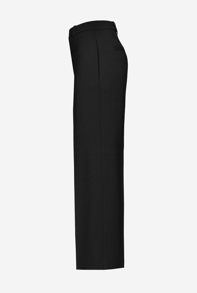 Women's Pinko Loose-fitting Stretch Pants Black | Australia-62910589