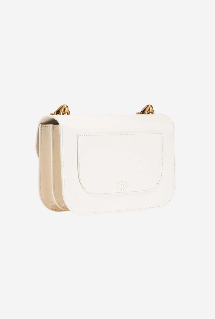 Women's Pinko Love Bag Bell Simply Crossbody Bags White Gold | Australia-65431879