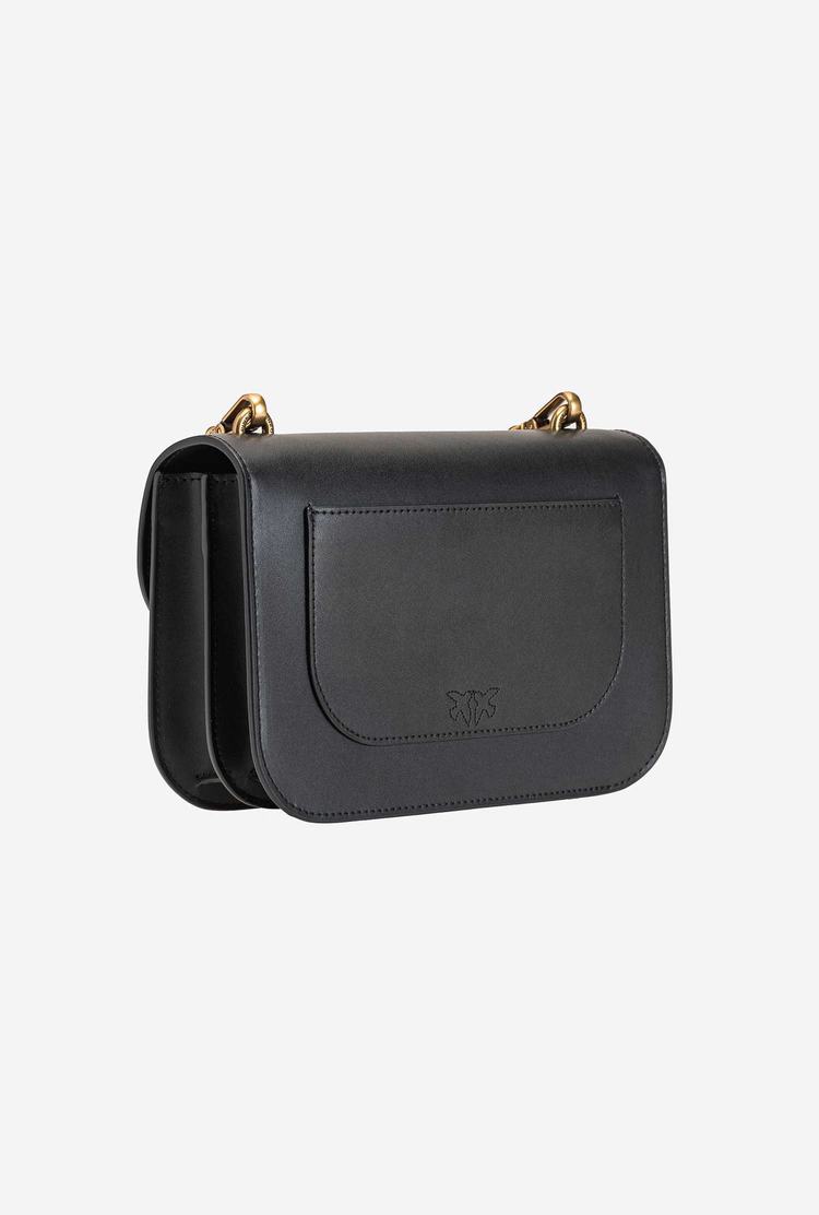 Women's Pinko Love Bag Bell Simply Crossbody Bags Black Gold | Australia-68794259