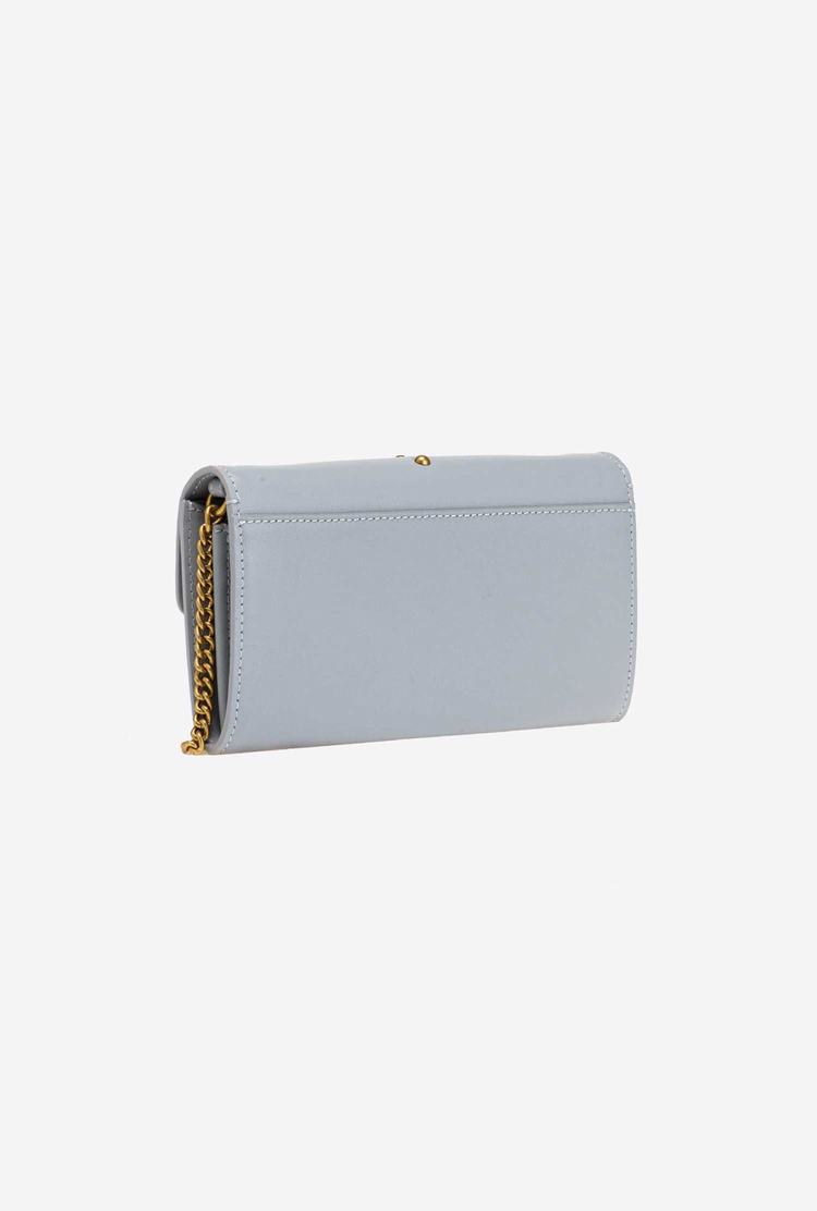 Women's Pinko Love Bag Simply Crossbody Bags Grey Gold | Australia-13578969