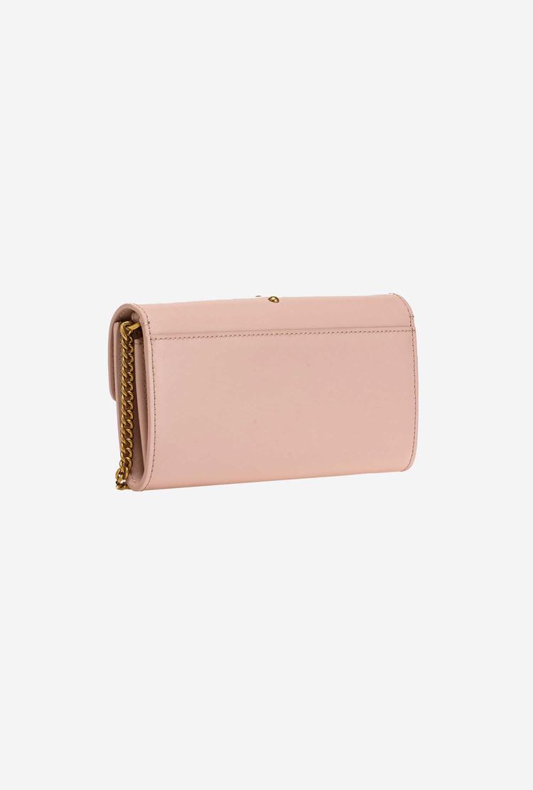 Women's Pinko Love Bag Simply Crossbody Bags Pink Gold | Australia-69145739