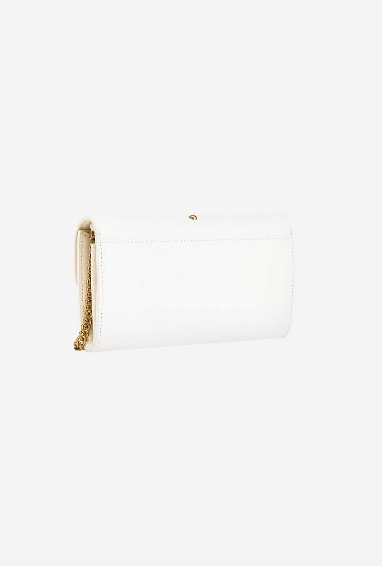 Women's Pinko Love Bag Simply Crossbody Bags White Gold | Australia-79318029