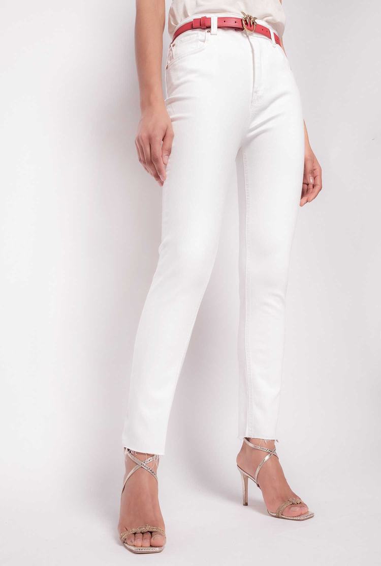 Women's Pinko Love Birds Jeans White | Australia-28453979